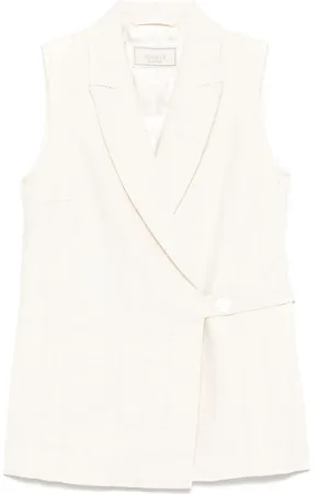 PESERICO SIGN Gilet met dubbele rij knopen