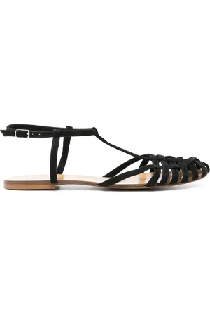 ANNA F. Gekooide sandalen