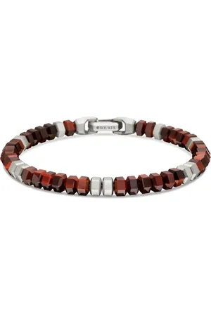 David Yurman Sterling zilveren Hex kralenarmband (6mm)