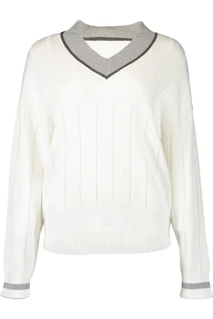 Brunello Cucinelli Trui met monili afwerking