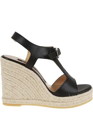 Sergio Rossi Nora espadrille sandalen met sleehak