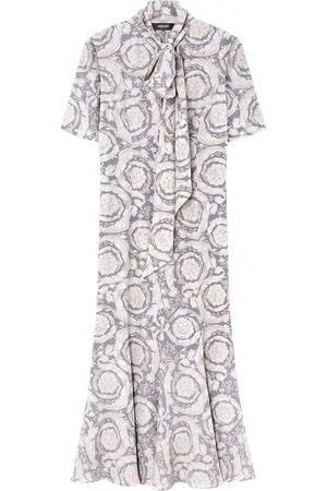 VERSACE Barocco Lavallière zijden midi
