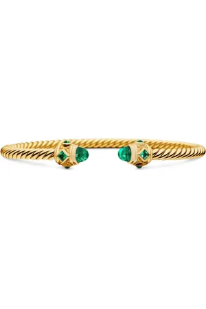 David Yurman 18kt geelgouden Renaissance Cablespira armband (3,5mm)