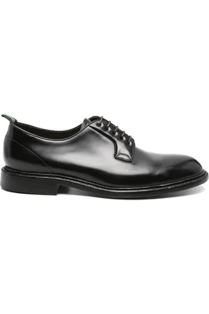 Green george Leren derby schoenen