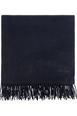 Max Mara Kasjmier sjaal met geborduurd logo