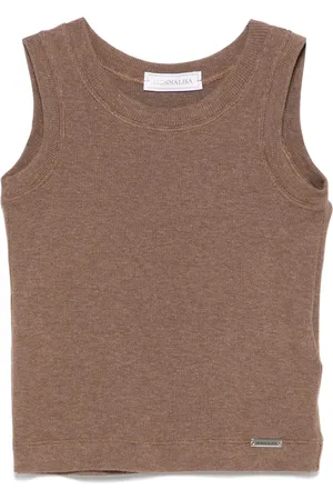 MONNALISA Geribbelde tanktop