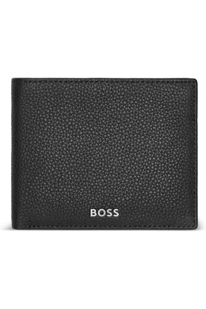 HUGO BOSS Leren portemonnee met logoprint
