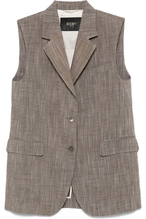 SEVENTY BY SERGIO TEGON Gilet met enkele rij knopen