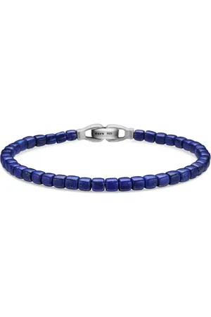 David Yurman Sterling zilveren Spiritual Beads Cushion armband (4mm)