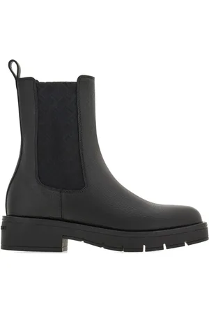 Salvatore Ferragamo Leren Chelsea laarzen