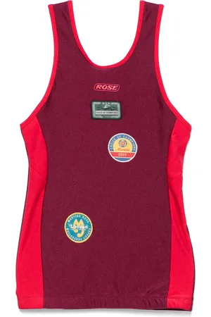 MARTINE ROSE Zwemtop met logopatches