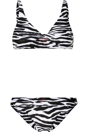The Attico Bikini met zebraprint