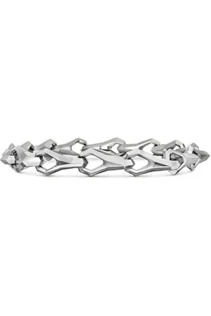 David Yurman Sterling zilveren gefacetteerde schakelarmband (9mm)