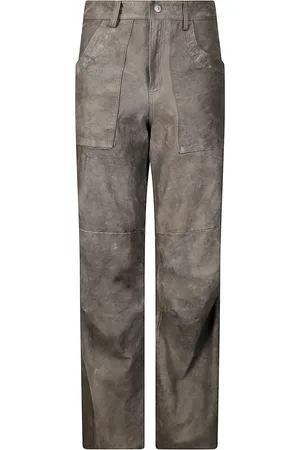 SALVATORE SANTORO Leren broek