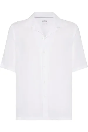 Brunello Cucinelli Overhemd met ronde hals