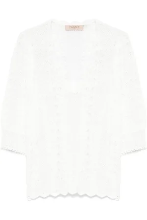 Twin-Set Opengebreide blouse