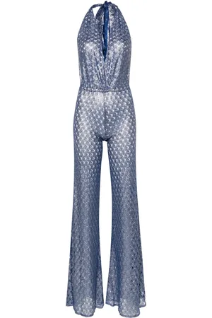 Missoni Opengebreide jumpsuit met halternek