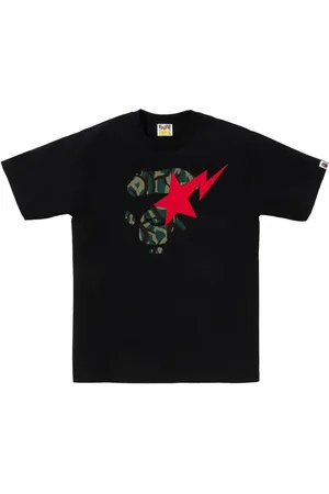 A Bathing Ape Camo Face Star T