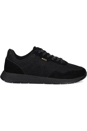 HUGO BOSS Titanium sneakers met mesh vlak