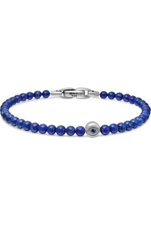 David Yurman Sterling zilveren Spiritual Beads Evil Eye armband (4mm)