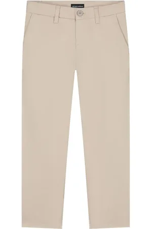 Emporio Armani Chino met geborduurd logo