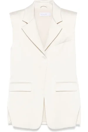 Patrizia Pepe Gilet met satijnen afwerking