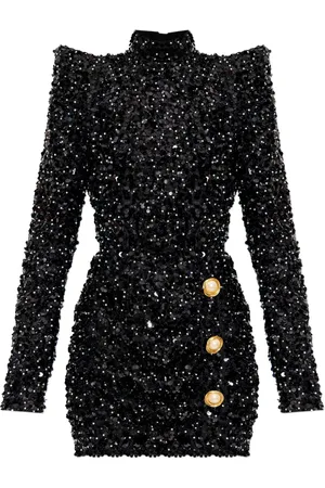 Balmain Jurk verfraaid met pailletten