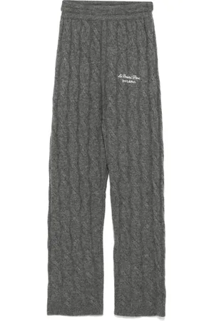 Sporty & Rich Faubourg kabelgebreide broek