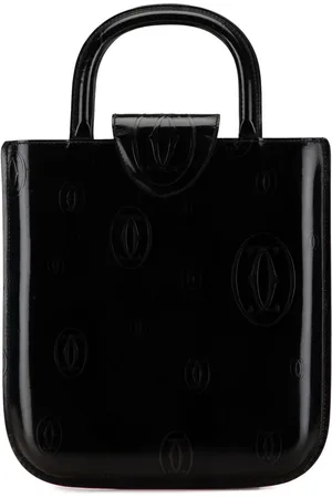 Cartier 1900s Hppy Birthday lakleren handtas
