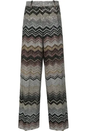 Missoni Broek met zigzag patroon