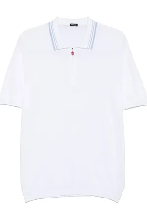 Kiton Poloshirt met textuur