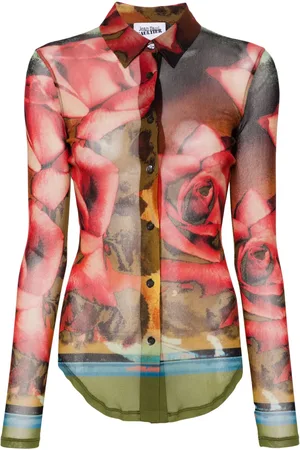 Jean Paul Gaultier Blouse met roosprint