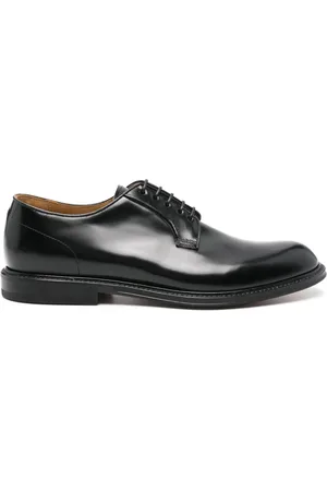 Green george Leren derby schoenen