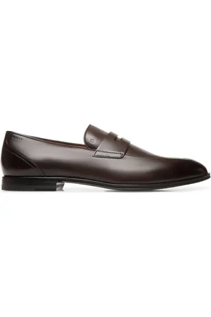 Bally Westminster Ebano leren loafers