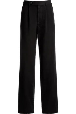 Bally High waist katoenen broek met ceintuur