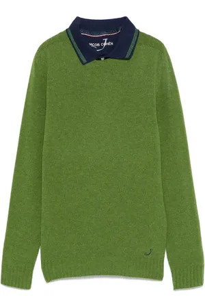 Jacob Cohen Wollen trui en poloshirt