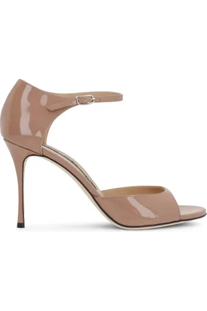 Sergio Rossi Godiva lakleren sandalen met enkelbandje