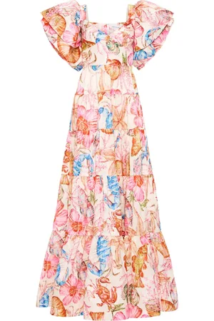 Rebecca Vallance Avondjurk met bloemenprint