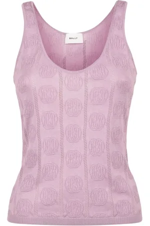 Bally Mouwloze top met jacquard