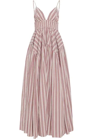 ROSETTA GETTY Peplum jurk met gesmockt detail