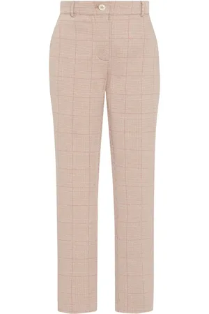ROSETTA GETTY Geruite skinny broek