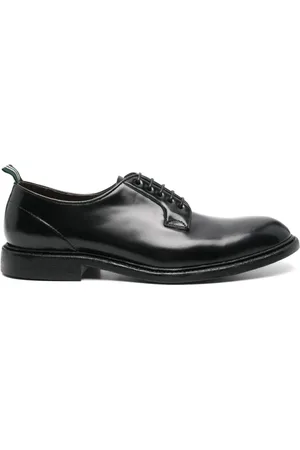 Green george Leren derby schoenen