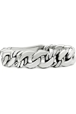 David Yurman Sterling zilveren Belmont Curb Link ring (5mm)