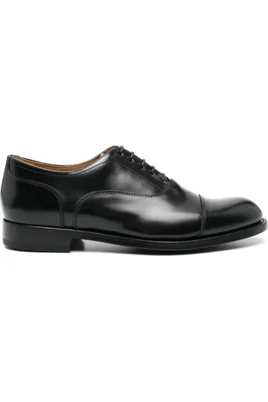 Green george Leren derby schoenen