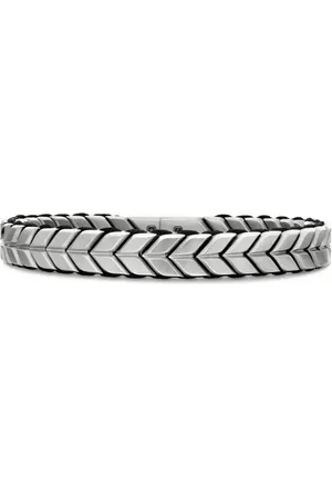 David Yurman Zilveren chevron geweven armband