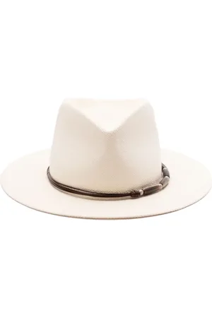 Brunello Cucinelli Fedora hoed met brede rand