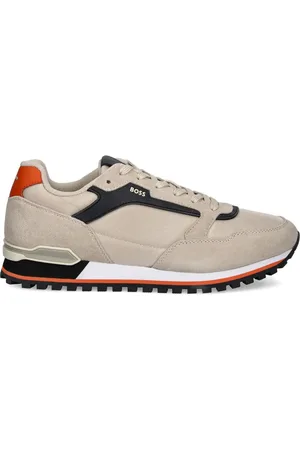 HUGO BOSS Parkour sneakers met suède vlak