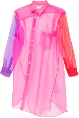 Comme des Garçons Blouse met colourblocking