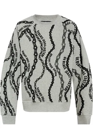 VERSACE Sweater met schakelkettingprint