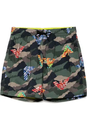 Emporio Armani Zwembroek met camouflageprint